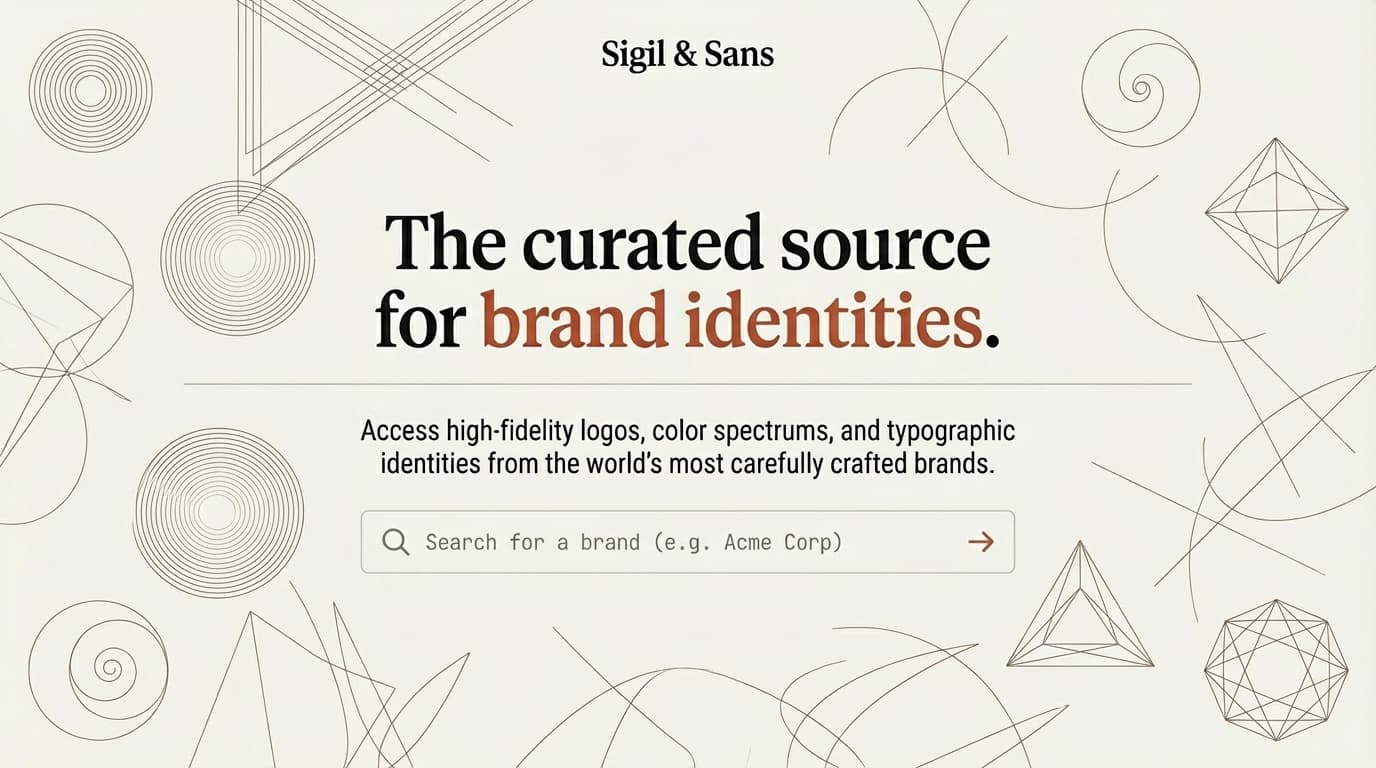 Sigil & Sans interface with brand extraction summaries and AI analysis panels