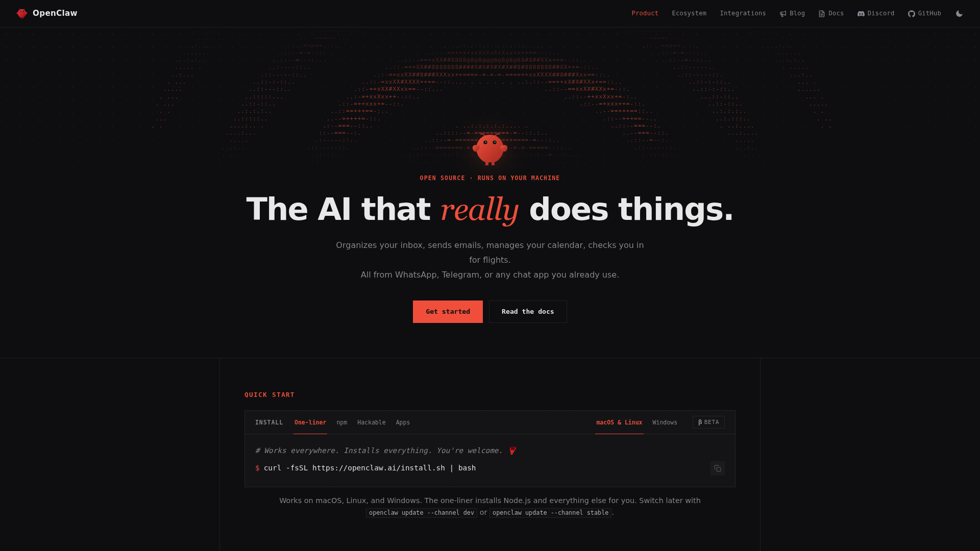 Clawdbot homepage