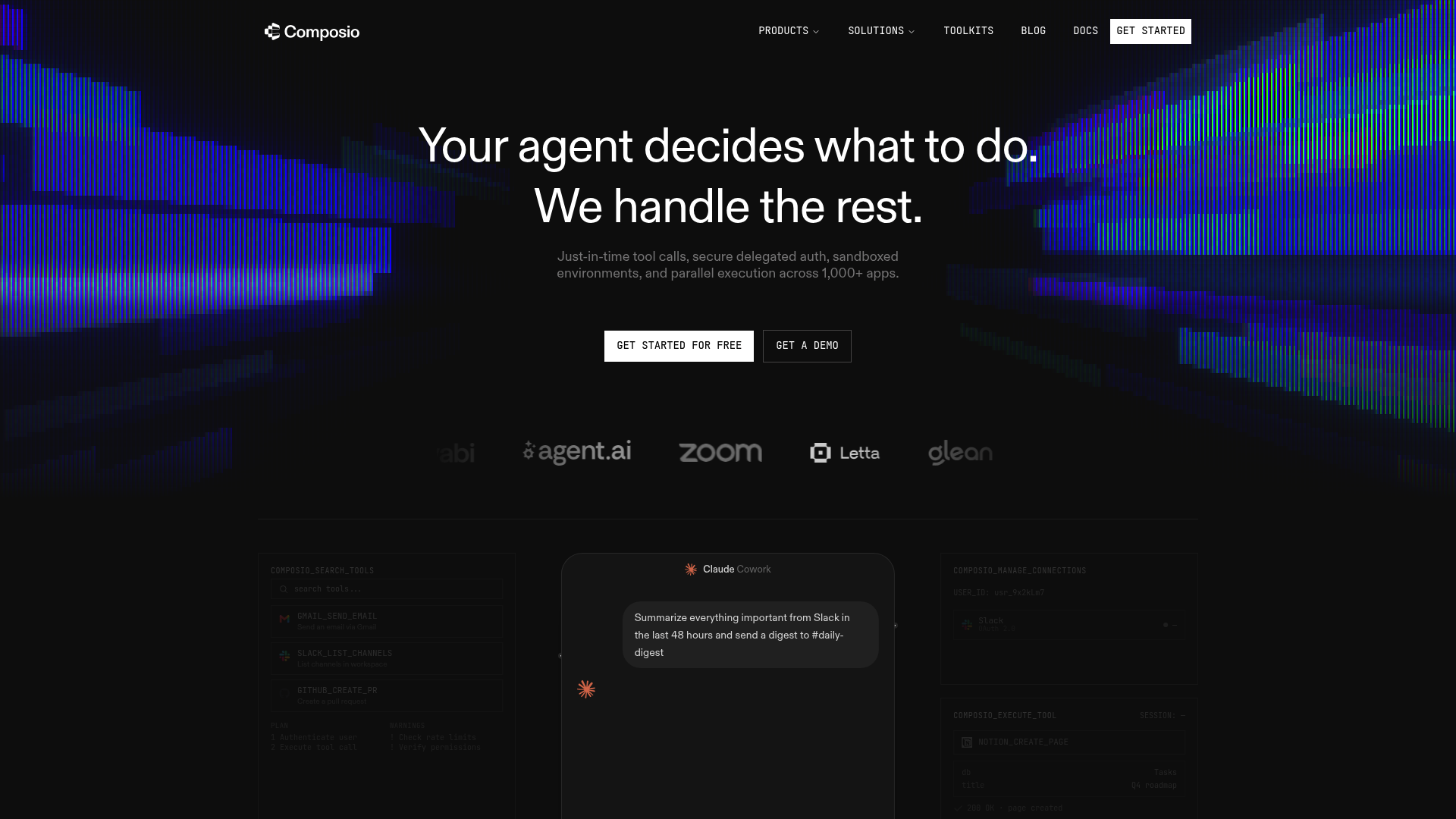 Composio homepage