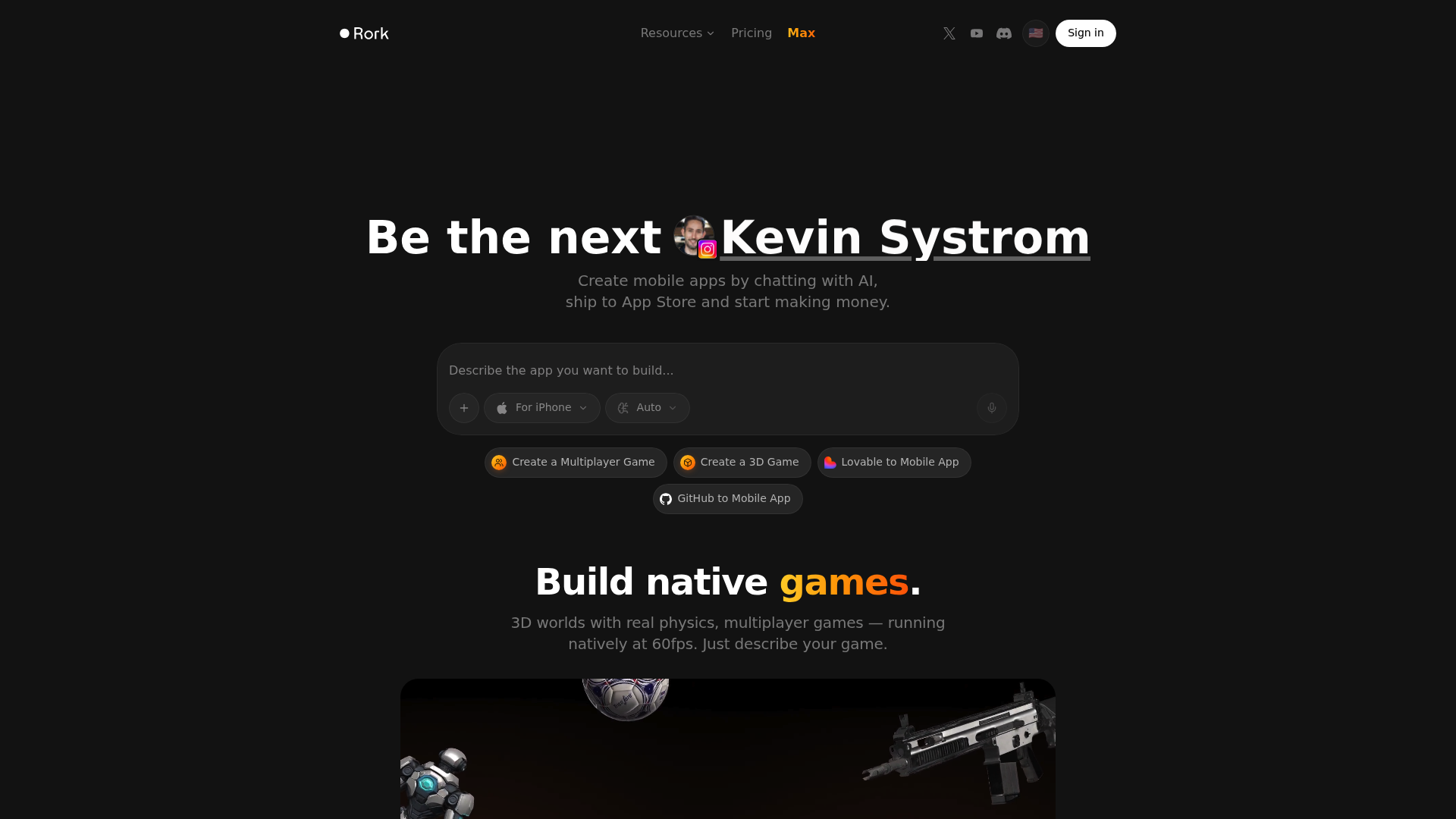 Rork homepage