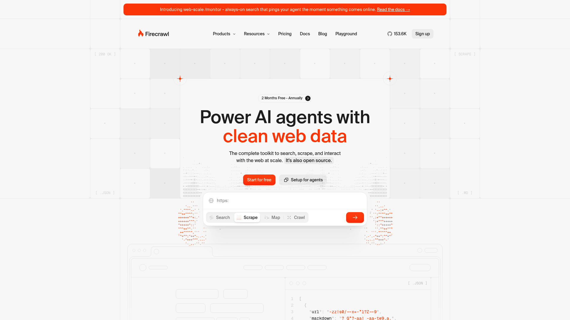 Firecrawl homepage
