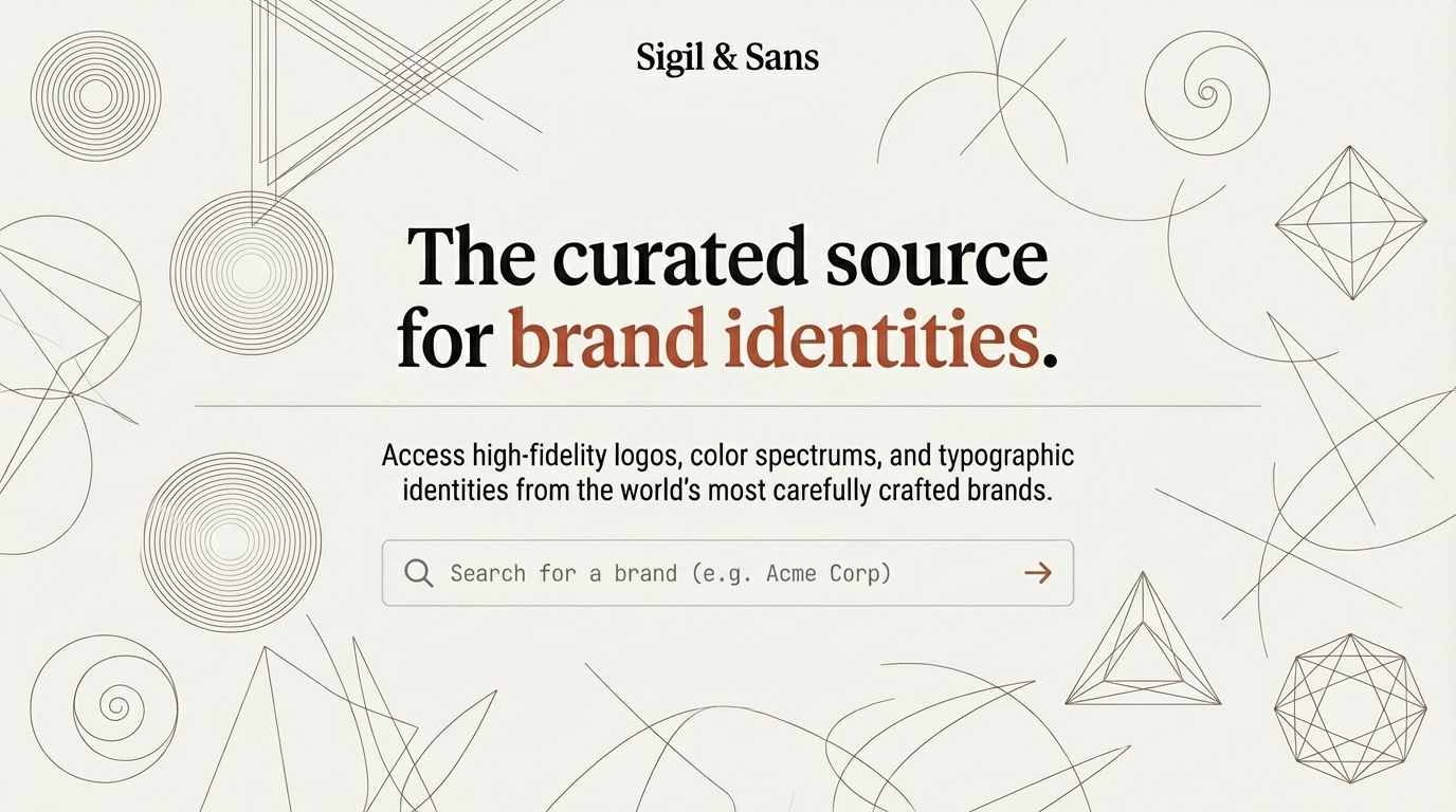 Sigil & Sans interface with brand extraction summaries and AI analysis panels